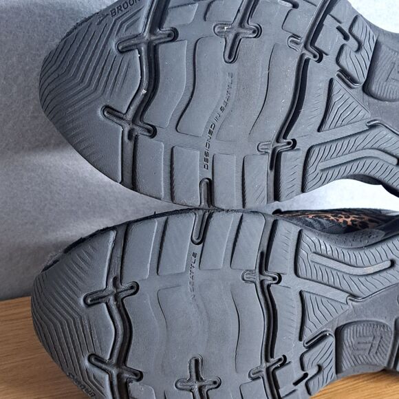 Brooks Ghost 15 Shoes Womens 9 Black Leopard Cheetah Running Walking Sneakers - Picture 11 of 15